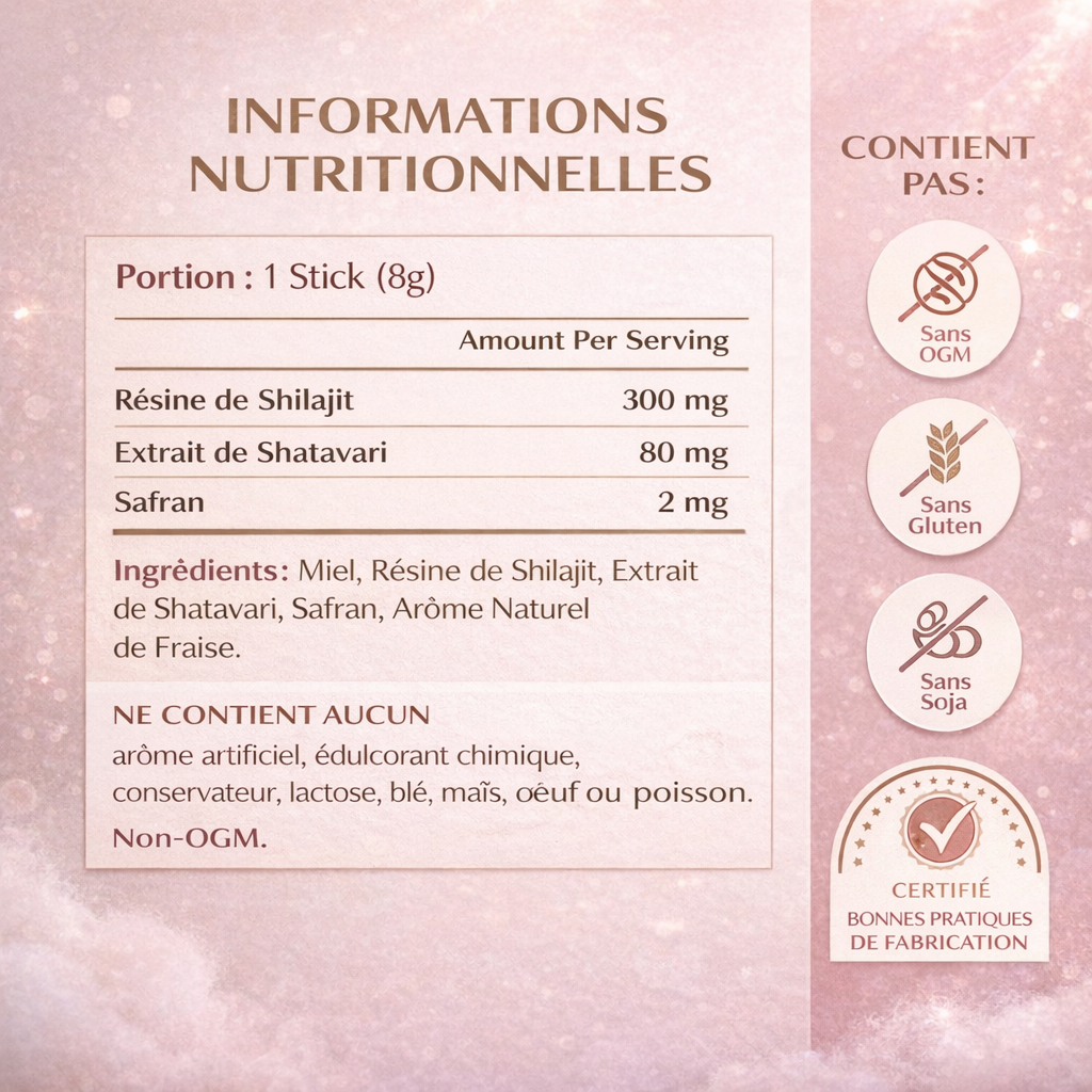 SHILARA™ – Honey Sticks au Shilajit pour Booster Naturellement Ton Énergie